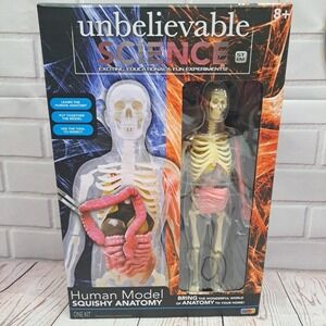 Unbelievable Science Squad Human‎ Model Squishy Anatomy 9" Disectable Figure NIB